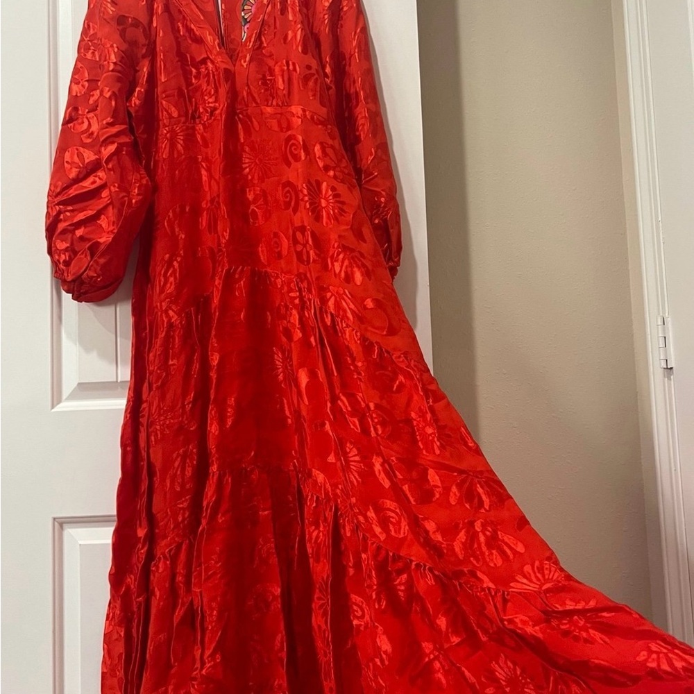 FARM Rio Red Patterned Dress - Picture 2 of 9